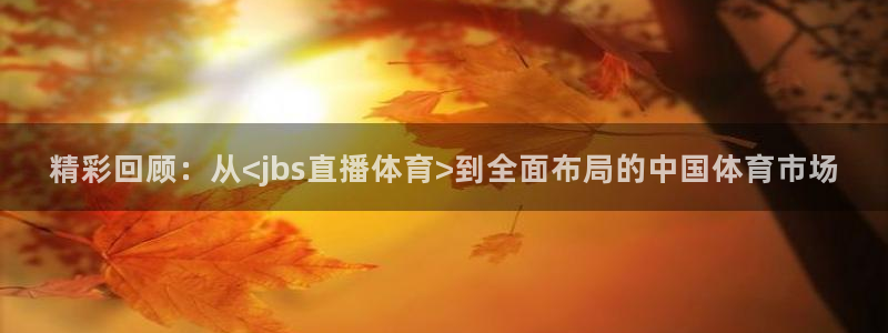 精彩回顾：从<jbs直播体育>到全面布局的中国体育市场